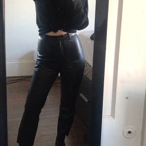 Reformation x Veda leather pants